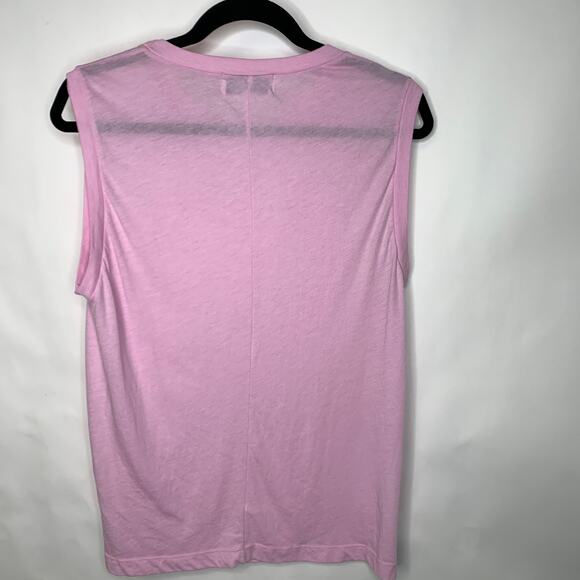 Wildfox Couture Pink Tank Sleeveless T Shirt Sz Small - Picture 6 of 8